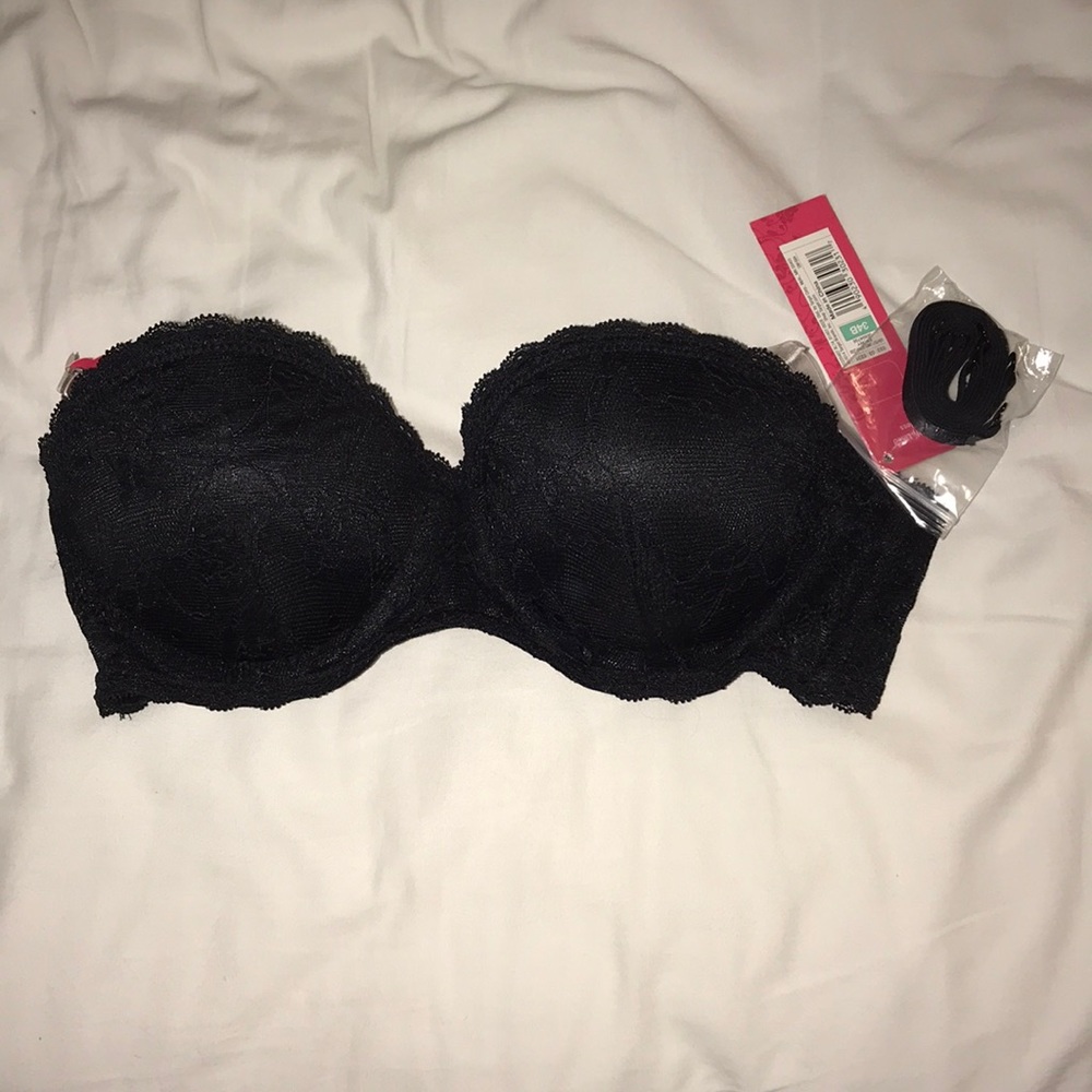 BRAND NEW WITH TAGS black strapless multi-way bra